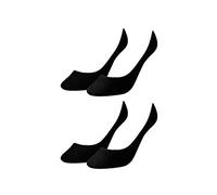 Tommy Hilfiger Damen Footie Invisible I perfekte Füßlinge für flache Schuhe im 4er Pack I black (200) in Größe 39-42