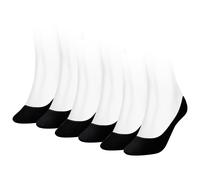 TOMMY HILFIGER Damen Füßlinge, 6er Pack - Socken,TH, Baumwolle, 35-42, einfarbig Schwarz 39-42