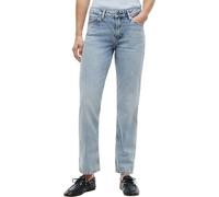 Straight-Jeans TOMMY HILFIGER "DNM CLASSIC STRAIGHT RW", Damen, Gr. 29, Länge 30, glis, Denim/Jeans, Obermaterial: 100% Baumwolle, Abriebeffekte, straight fit knöchellang, Jeans Straight-Jeans (259894