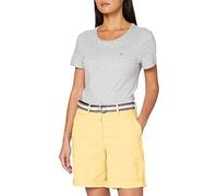 Tommy Hilfiger Damen GMD Cotton Tencel Slim Bermuda Jeans, Gelb (Sunray Zfb), 75 (Herstellergröße: 34)