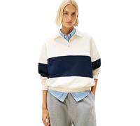 Tommy Hilfiger Damen Gold BTN Rugby Fleece SWTSRT WW0WW48785 Pullover Sweatshirt, Beige (Calico), XL, Beige (Calico), XL