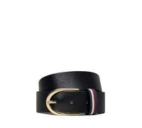 Tommy Hilfiger Damen Gürtel Casual aus Leder, Schwarz (Black), 80 cm