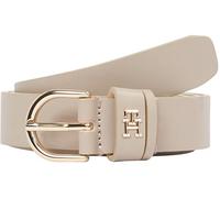 Tommy Hilfiger Damen Gürtel Essential Effortless 2,5 cm Ledergürtel, Beige (Sandalwood), 130 cm