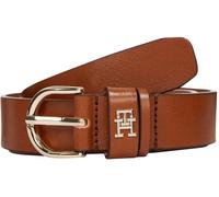 Tommy Hilfiger Damen Gürtel Essential Effortless 2,5 cm Ledergürtel, Braun (Cognac), 100 cm