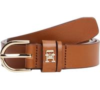 Tommy Hilfiger Damen Gürtel Essential Effortless 2,5 cm Ledergürtel, Braun (Cognac), 80 cm