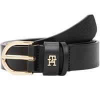 Tommy Hilfiger Damen Gürtel Essential Effortless 2,5 cm Ledergürtel, Schwarz (Black), 80 cm