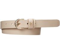Tommy Hilfiger Damen Gürtel Essential Effortless 2.5 Ledergürtel, Beige (White Clay), 130 cm