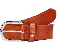 Tommy Hilfiger Damen Gürtel New Danny Belt Ledergürtel, Braun (Cognac), 85 cm