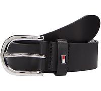 Tommy Hilfiger Damen Gürtel New Danny Belt Ledergürtel, Schwarz (Masters Black), 80 cm