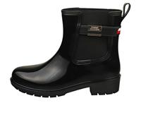 Tommy Hilfiger Damen Gummistiefel Flag Belt Rainboot Rutschfest, Schwarz (Black), 37