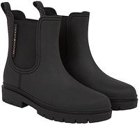 Tommy Hilfiger Damen Gummistiefel Halbhoch, Schwarz (Black), 36