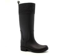 Tommy Hilfiger Damen Gummistiefel Rubber Long Boot Wasserabweisend, Schwarz (Black), 36