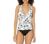 Tommy Hilfiger Damen Halter Top Tankini-Oberteil, White Blossom, Large