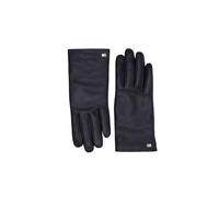 Tommy Hilfiger Damen Handschuhe Leder Essential Flag Leather Gloves S-M Blau