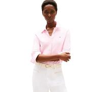 Tommy Hilfiger Damen Hemd 1985 Slim mit Spitzkragen, Mehrfarbig (Ithaca STP/Classic Pink), 3XL