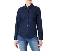 Tommy Hilfiger Damen Hemd aus Baumwolle, Blau (Dark Night Navy), 42