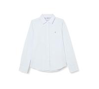 Tommy Hilfiger Damen Hemd Essential Regular Shirt Freizeithemd, Blau (Ithaka Stp/ Breezy Blue), 32