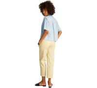 Tommy Hilfiger Damen Hemd Linen Relaxed Kurzarm, Blau (Breezy Blue), 34