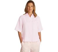Tommy Hilfiger Damen Hemd Linen Relaxed Kurzarm, Rosa (Light Pink), 34