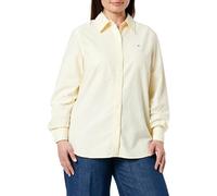 Tommy Hilfiger Damen Hemd Oxford Relaxed Fit, Gelb (Lemon Zest), 32