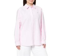 Tommy Hilfiger Damen Hemd Oxford Relaxed Fit, Mehrfarbig (Classic Ithaca STP/Mid Pink), 44