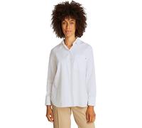 Tommy Hilfiger Damen Hemd Poplin Easy Fit Oversized, Weiß (Th Optic White), 40