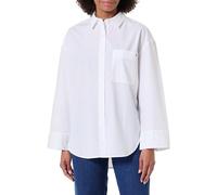 Tommy Hilfiger Damen Hemd Poplin New Easy Oversized, Weiß (Th Optic White), 40