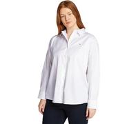 Tommy Hilfiger Damen Hemd Poplin Regular Fit, Weiß (Th Optic White), 48