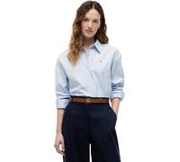 Tommy Hilfiger Damen Hemd Summer Poplin Boxy Fit, Blau (Breezy Blue), 44