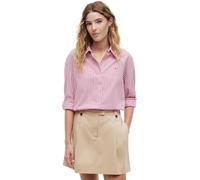 Tommy Hilfiger Damen Hemd Summer Poplin Boxy Fit, Rosa (Pink Multi Stripe), 44