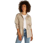 Tommy Hilfiger Damen Hemdjacke Gold Button Utility mit Brusttaschen, Beige (Sandalwood), XL
