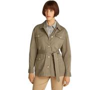 Tommy Hilfiger Damen Hemdjacke Gold Button Utility mit Brusttaschen, Braun (Tundra Brown), S