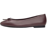 Tommy Hilfiger Damen Hilfiger Smooth Lthr Ballet Fw0Fw09006 Ballerinas, Brown (Rich Walnut), 40 EU