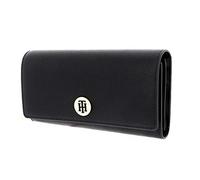 Tommy Hilfiger Portemonnaie - Honey Large Flap Wallet - in schwarz - für Damen - aus Textil &Kunstleder