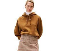 Kapuzensweatshirt TOMMY HILFIGER "CLASSIC SCRIPT FLEECE HOODIE", Damen, Gr. M (38), highland khaki, Sweatware, Obermaterial: 77% Baumwolle, 23% Polyester, unifarben, casual, Langarm, Sweatshirts (1017