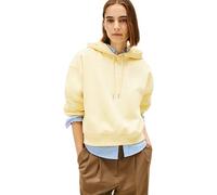 Tommy Hilfiger Damen Hoodie Corp Logo mit Rippstrick-Saum, Gelb (Zesty Yellow), M