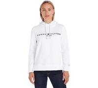 Tommy Hilfiger Damen Hoodie Heritage mit Kapuze, Weiß (White), L