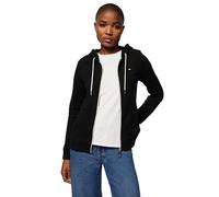 Tommy Hilfiger Damen Flaggen-reißverschluss Kapuzenpullover, Schwarz, XXL