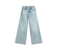 High-waist-Jeans TOMMY HILFIGER "DNM 70's WIDE LEG HW", Damen, Gr. 29, Länge 32, glis, Denim/Jeans, Obermaterial: 100% Baumwolle, unifarben, lässig geschnitten knöchellang, Jeans High-Waist-Jeans (539