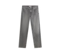 Straight-Jeans TOMMY HILFIGER "DNM CLASSIC STRAIGHT RW", Damen, Gr. 27, Länge 32, grau, Denim/Jeans, Obermaterial: 100% Baumwolle, Abriebeffekte, straight fit knöchellang, Jeans Straight-Jeans (508195