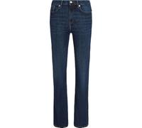Bootcut-Jeans TOMMY HILFIGER "BOOTCUT RW PATY" Gr. 31, Länge 30, blau (nos dunkelblau), Damen, Denim/Jeans, Obermaterial: 99% Baumwolle, 1% Elasthan, unifarben, Jeans, mit Tommy Hilfiger Logo-Badge (7