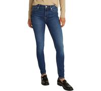 Skinny-fit-Jeans TOMMY HILFIGER "COMO Skinny Regular Waist", Damen, Gr. 33, Länge 32, blau (new doreen), Denim/Jeans, Obermaterial: 92% Baumwolle, 6% Elastomultiester, 2% Elasthan, unifarben, casual,