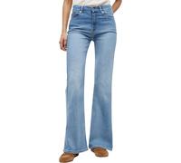 Bootcut-Jeans TOMMY HILFIGER "FLARE KATY RW", Damen, Gr. 28, Länge 30, blau (katy light), Denim/Jeans, Obermaterial: 78% Baumwolle, 12% Lyocell, 7% Elastomultiester, 3% Elasthan, unifarben, lang, Jean