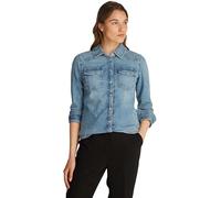 Tommy Hilfiger Damen Jeanshemd Slim Shirt Sam aus Baumwolle, Blau (Sam), 38