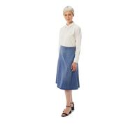 Tommy Hilfiger Damen Jeansrock Midi Flare Uma mit Gürtel, Blau (Uma), 46