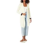 Tommy Hilfiger Damen Kapuze Kimono Cardigan Sweater, Elfenbein/Sky Captain, X-Groß