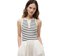 Tommy Hilfiger Damen Kleid Gold Button Poplin Mix Midi-Länge, Mehrfarbig (Breton STP Calico/Dark Night Navy), XXS