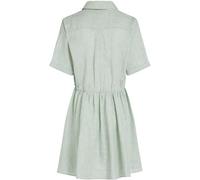 Tommy Hilfiger Damen Kleid Linen Short mit Taillengürtel, Mehrfarbig (Classic Ithaca/Fort Green), 36