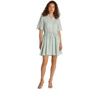 Tommy Hilfiger Damen Kleid Linen Short mit Taillengürtel, Mehrfarbig (Classic Ithaca/Fort Green), 44