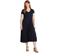 Tommy Hilfiger Damen Kleid Midi Dress Ärmellos, Blau (Dark Night Navy), XXS